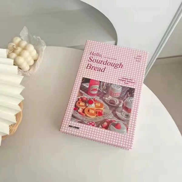 1 [Pink Grid Afternoon Tea] Simulation Book