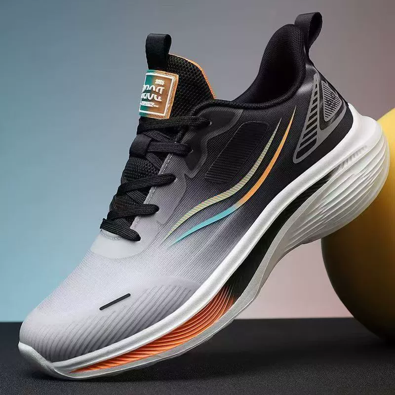 2025 New Men's Shoes, Four-Season Breathable Double Mesh Sports Shoes, Lightweight Sports Shoes, Running Shoes, Men's Shock-Absorbing Casual Shoes