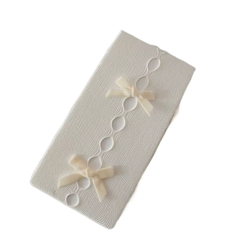 White Japanese cute tights with bow