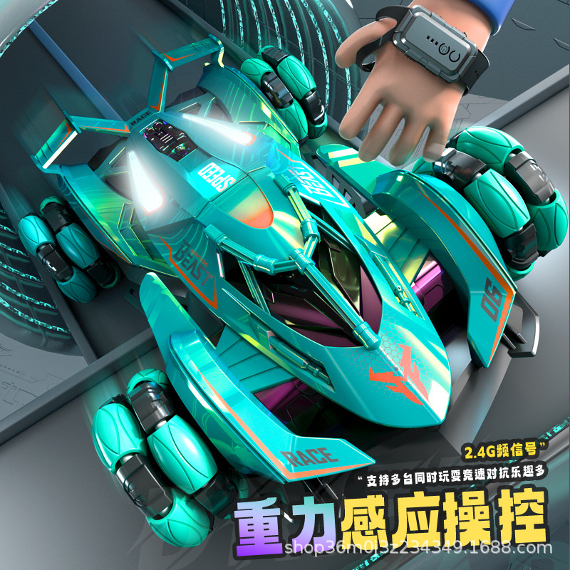 Transfronterizos niños control remoto fantasía color drift 4WD coche juguete para niños rc de alta velocidad escalada juguetes todoterreno al por mayor
