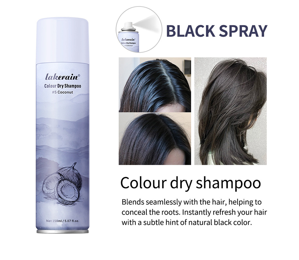 lakerain Dry Hair Spray for natural and fluffy hair styling, no-rinse dry hair spray undefined