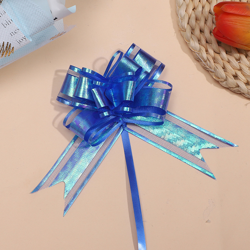 Nuevo medio 30 # hilo de nieve Iris flor dibujada a mano al por mayor brillante flash guirnalda cinta ventas directas de fábrica