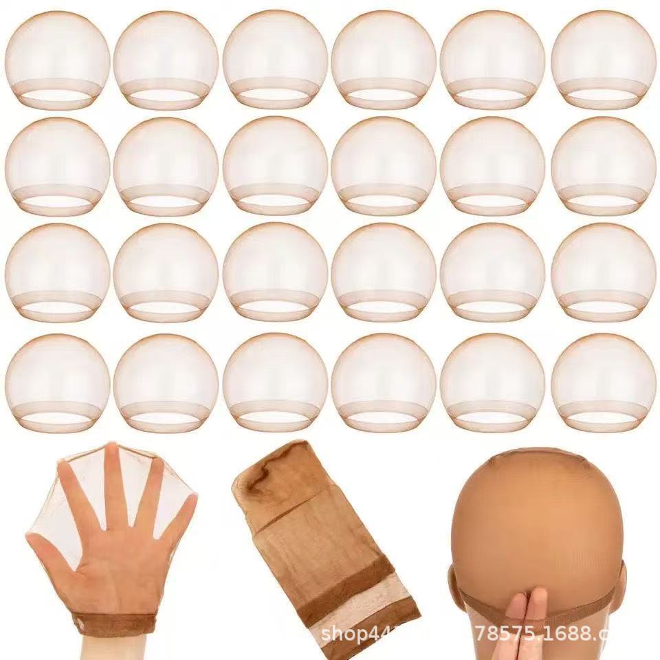 [Venta directa de fábrica] HD Stocking Wig Cap, red de cabello de encaje transparente de alta definición, sombrero de red de medias elásticas