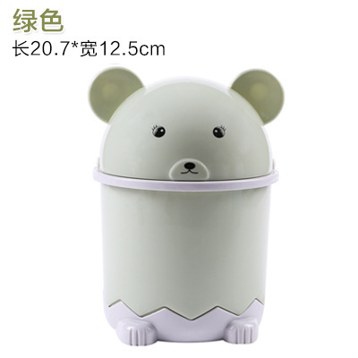 Panda Flip cubo de basura escritorio baño almacenamiento dibujos animados hogar Sala engrosada cesta papel al por mayor