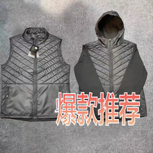 秋冬体育训练冬训运动跑步外套羽绒长袖马甲保暖轻薄反光夜视休闲
