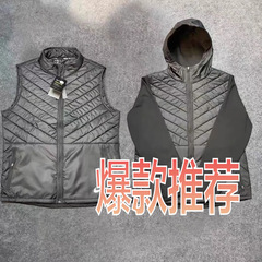 秋冬体育训练冬训运动跑步外套羽绒长袖马甲保暖轻薄反光夜视休闲