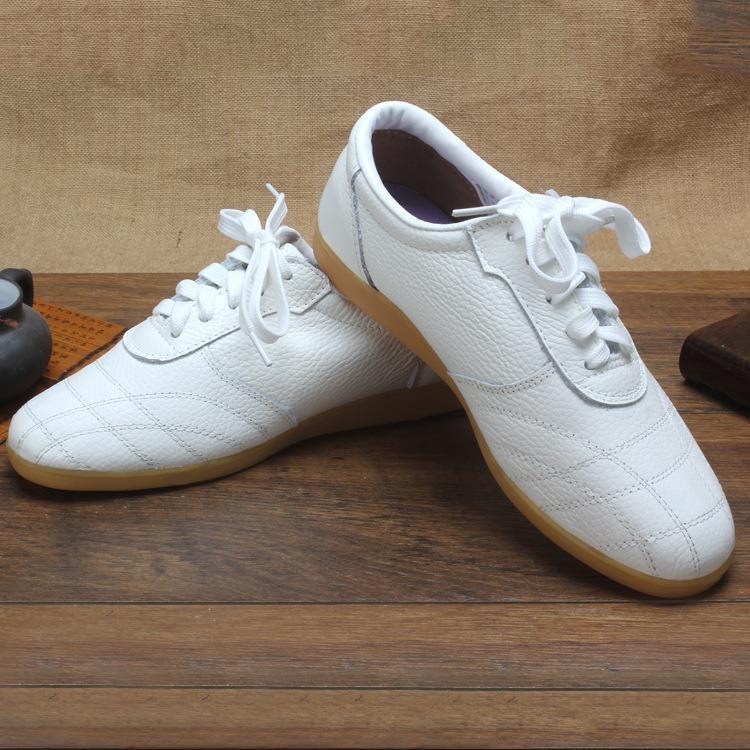 Youlu Xiaojiang Breathable Top-Layer Cowhide Autumn and Winter Tai Chi Shoes, Unisex, Wear-Resistant Practice Shoes