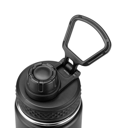 WI25 stainless steel thermal insulation outdoor sports water cup lid accessories plastic dragon mouth direct drinking cup lid PP material black