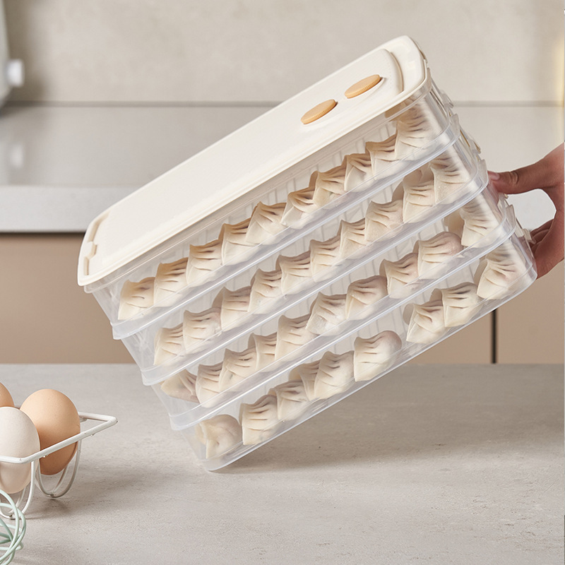 ギョーザ箱家庭用食品級キッチン冷蔵庫収納箱カオス鮮度保持箱冷凍専用整理神器|undefined