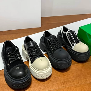 SSMFK Cross Cross Flower Wilderness Derby Shoes Summer Low-Top Crasual Blocking.