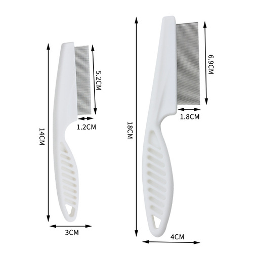 Pet flea comb in stock wholesale dog and cat comb flea comb beauty comb hair removal pet comb for pets