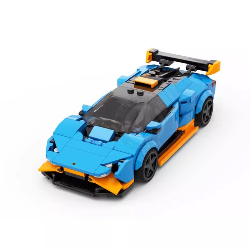 跨境热卖MOC-172824 蓝搏Huracan STO兼容乐高拼装积木汽车模型男