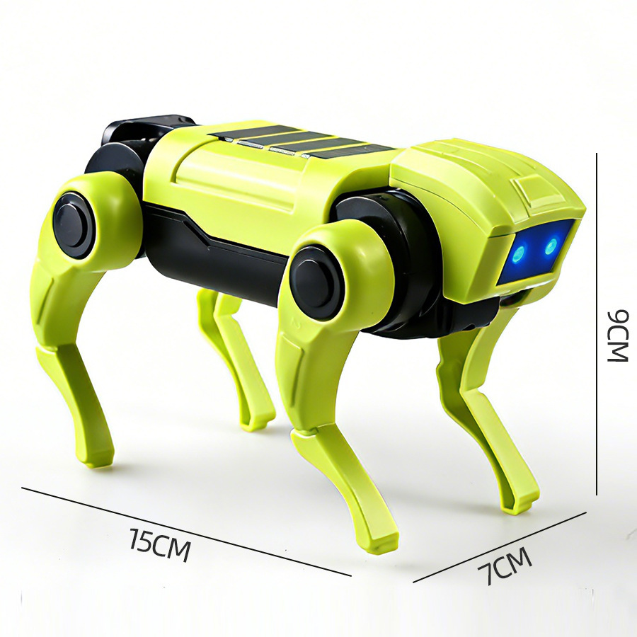Ciencia y educación perro mecánico eléctrico niño perro mecánico luz ensamblaje robot biónico perro electrónico puzzle juguete