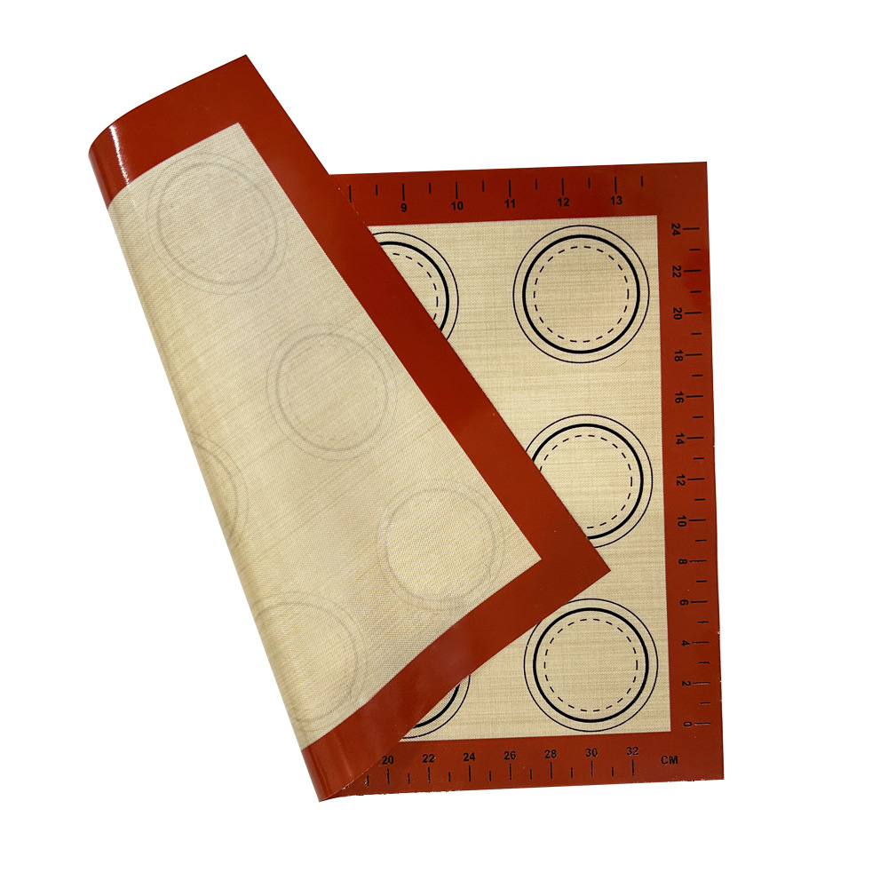 Promoción explosiva Macaron antiadherente almohadilla de silicona para hornear 30*40cm almohadilla cuadrada para horno almohadilla de galleta engrosada resistente a altas temperaturas image 3