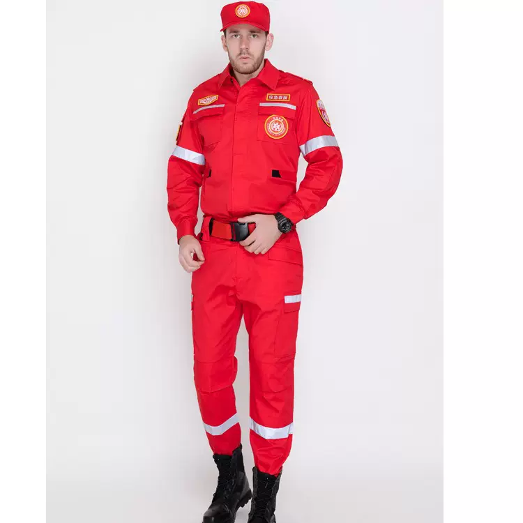 定制 消防作训服应急救援服工作服套装身体防护防静电抢险救援服