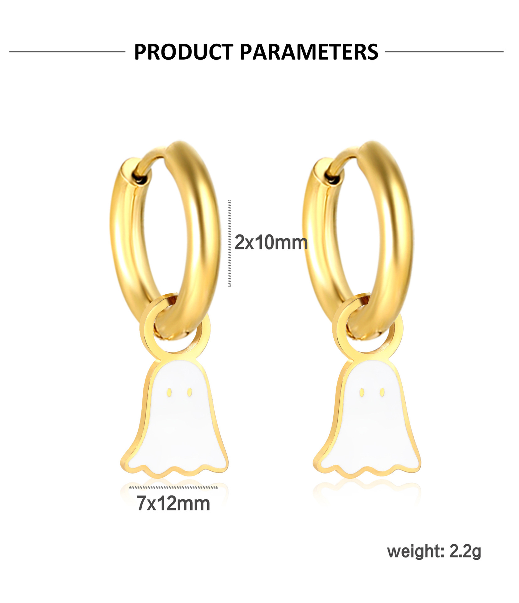 6g Weight 304 Stainless Steel Ear Needle Material Earrings Classification 1 Pair Christmas Elegant Lady Simple Style Snowman Snowflake Plating 304 Stainless Steel Earrings