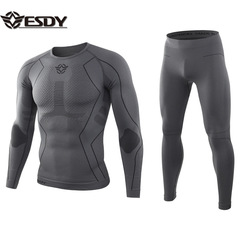 ESDY outdoor new sports knitted thermal underwear training and fitness No. 2 seamless underwear A201