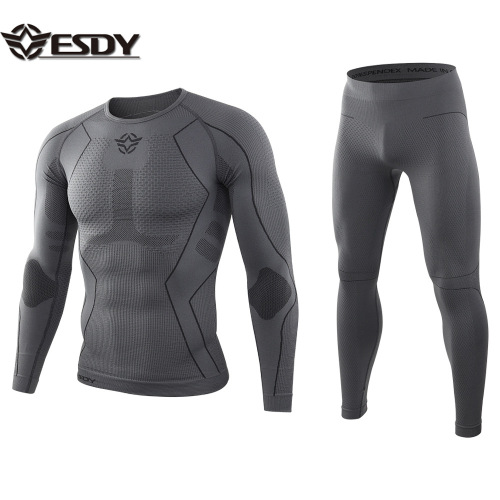 ESDY outdoor new sports knitted thermal underwear training and fitness No. 2 seamless underwear A201