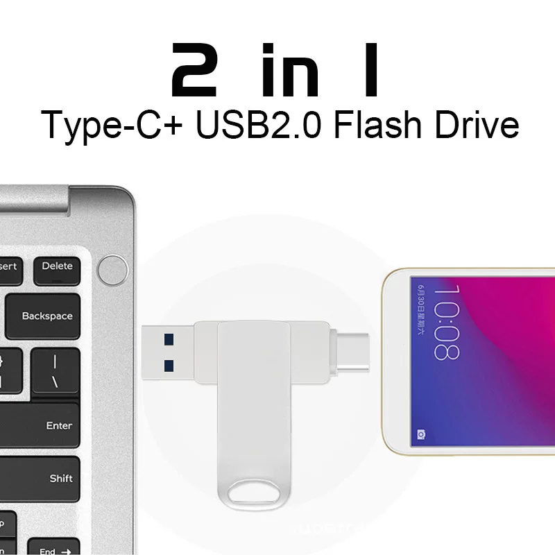 Pen Drive 64GB OTG Type C USB 3.0 Flash Drive Memory Stick