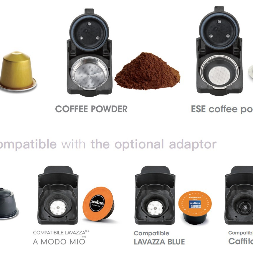 19BAR automático concentrado italiano cápsula máquina de café de presión de la bomba máquina de café multifuncional cápsula máquina de café