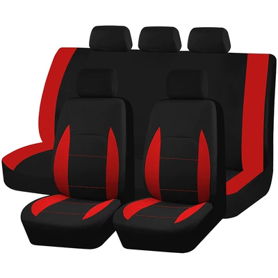Universal Five-seater Car – Universal seat cover - red-5-9-piece-set
