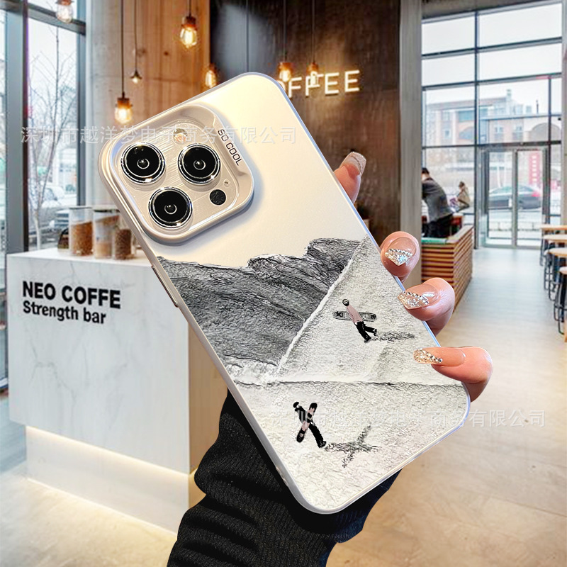 Ski Iphone17Pro Mobile Phone Case 16/15/14/13 Laser Case 12 Apple 11Xsmax