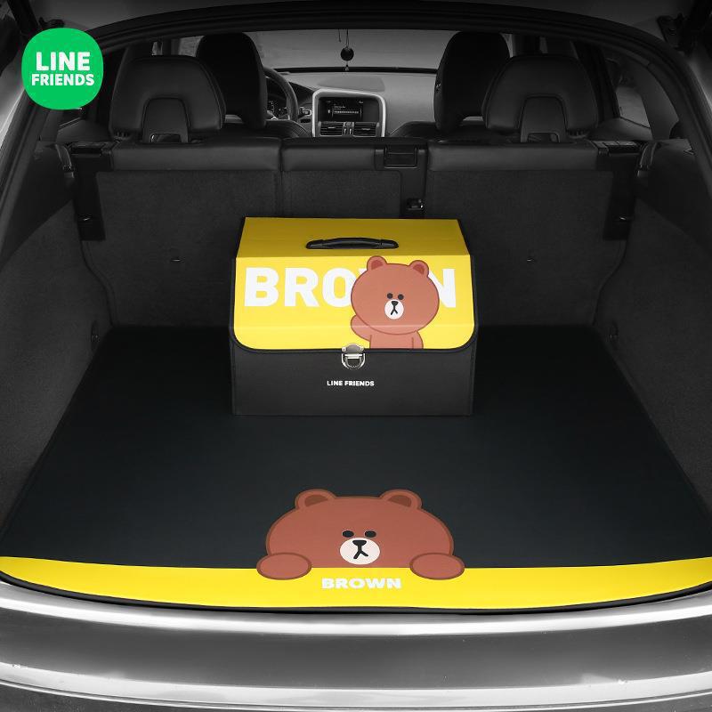 LINE FRIENDS自動車トランクマット専用トランクマット四季通用カードテールマット|undefined