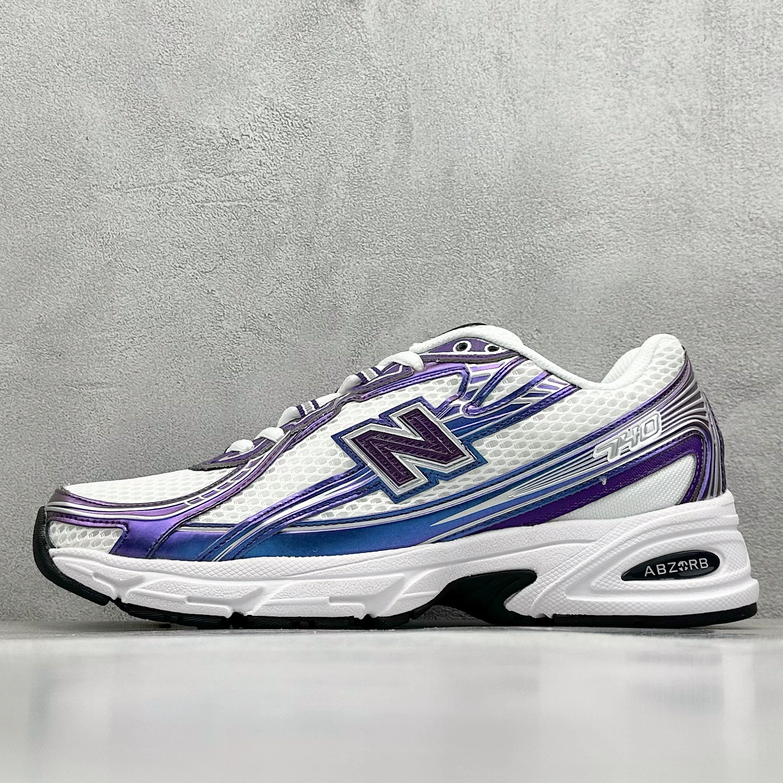 Базовые оригинальные кроссовки NB740 с дышащей сеткой, спортивная обувь для мужчин и женщин, кроссовки в стиле ретро с высотой, модная обувь в паре