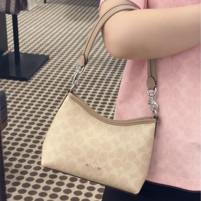 Koujia's New Laurel Mini Hobo Bag, Simple Shoulder Bag, Classic Monogram Crossbody Handbag for Women