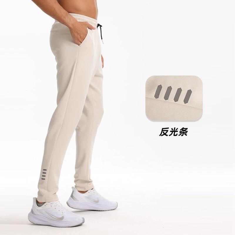 Осенние и зимние мужские спортивные и повседневные эластичные беговые брюки быстросохнущие и дышащие на открытом воздухе фитнес-тренировки для стройных ног брюки