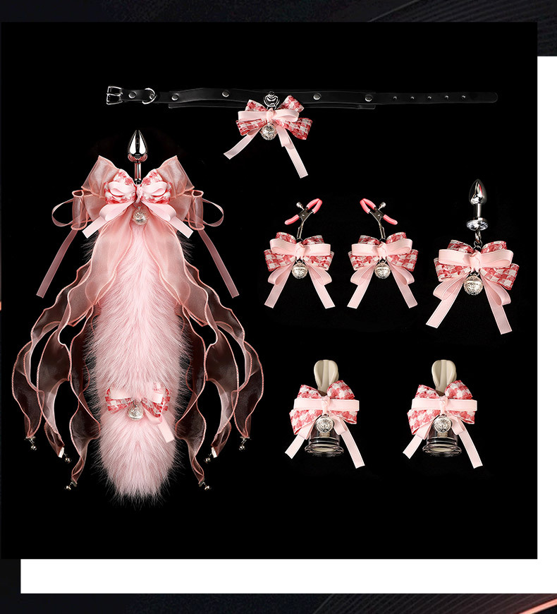 Set Of Anal Plugs With Removable Tail For Backyard Play_voghion.com