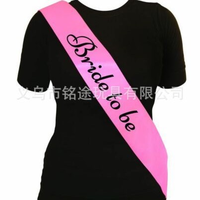 Correa de hombro nupcial novia para ser correa de hombro bronceado letras de oro despedida de soltero cinturón ceremonial fiesta de cumpleaños