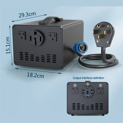 Elektrikli avtomobil şarj stansiyaları Gun, Split-Type Tesla Discharge Gun - nacs-t