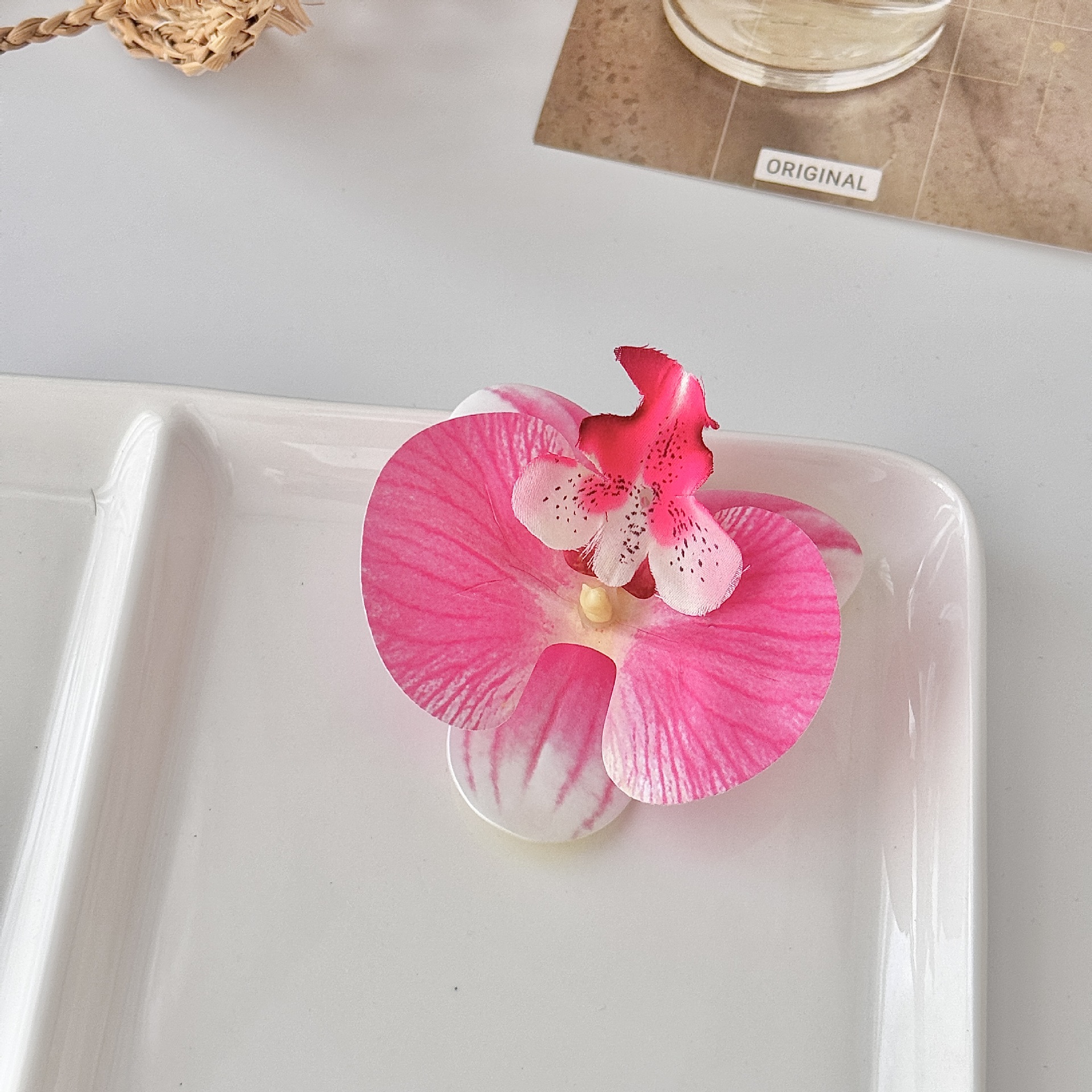 Polvo de melocotón (diámetro 9cm) material de película