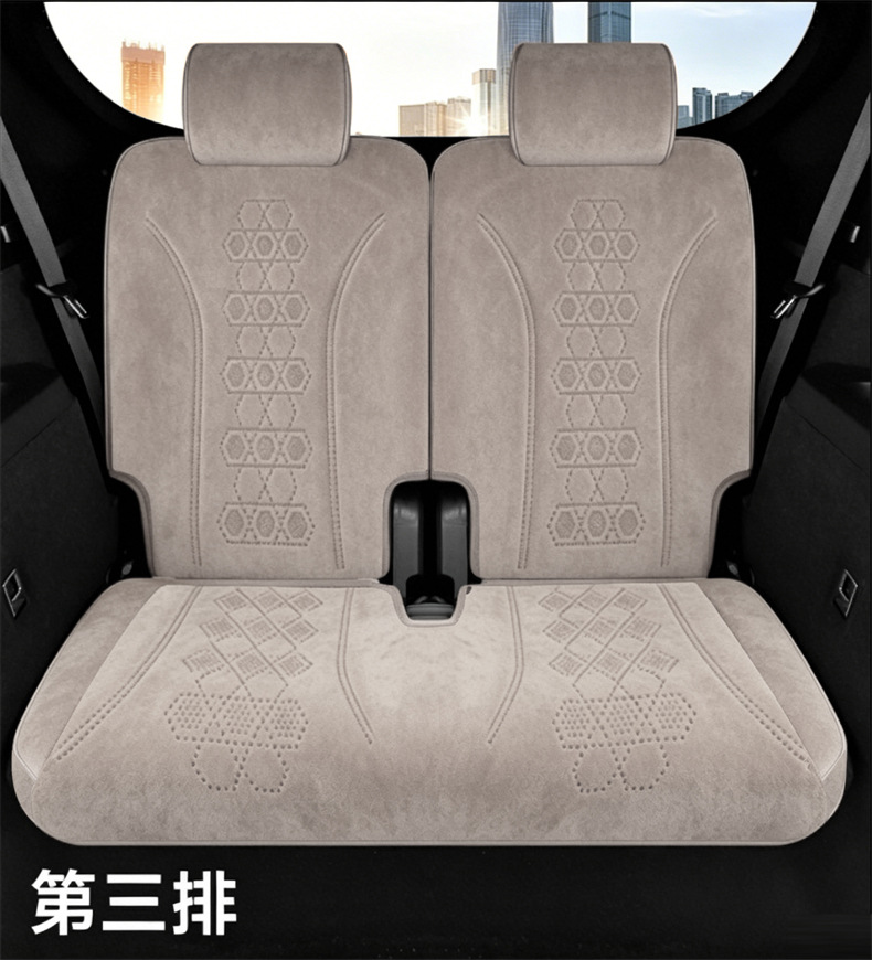 New Model Byd Tang Dmi Ev Seven-Seater Breathable Rams Saddle Cushion Car Seat Cover for Special Vehicles