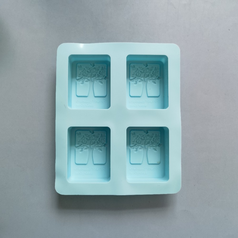 4 jabon de árbol de la felicidad 311 molde de silicona para pasteles hechos a mano molde de torta de jalea herramientas de horneado