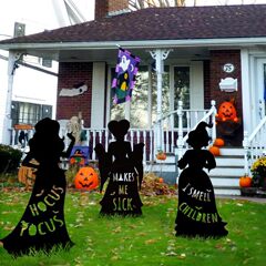 国境を越えた新製品ハロウィーン魔女地に鉄芸金属工芸品ガーデン装飾屋外庭園金属装飾