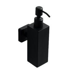 304 Stainless Steel Wall Mounted Manual Black Soap Dispenser 200ML Shampoo Shower Gel Bottle Hand Sanitizer Box Hotel