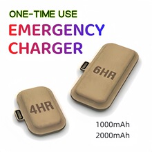 欧洲一次性充电宝可降解再生纸环保材料尾插应急充小纸片移动电源