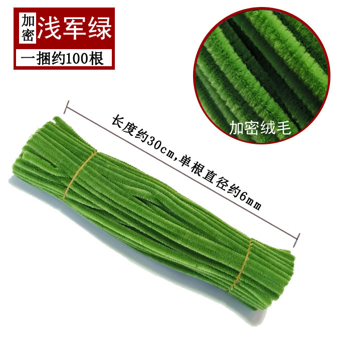 Varillas de felpa encriptadas de 42 colores, tiras para raíces de cabello, materiales populares para ramos hechos a mano, fabricante de varillas de felpa.