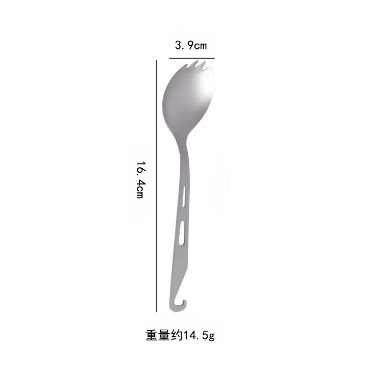 순수 티타늄 후크 샐러드 스푼