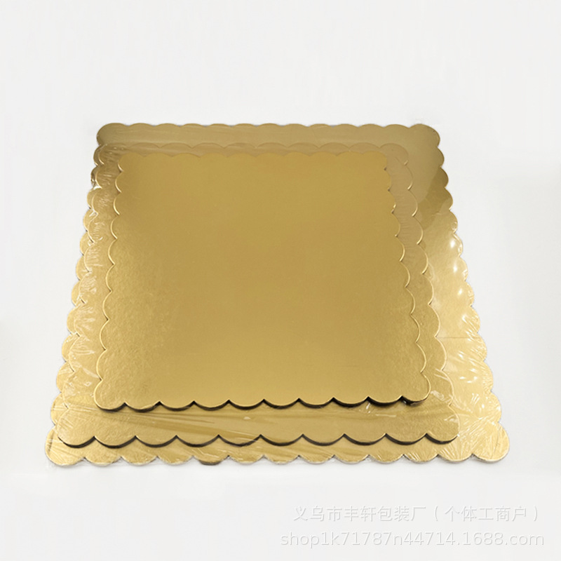 Amazon para placa de transferencia de pastel desechable 8 / 10 / 12 pulgadas almohadilla de pastel bandeja de embalaje de pastel de cumpleaños