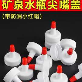 矿泉水瓶盖尖嘴转换头密封盖万能型防漏油壶塑料直嘴长嘴替换盖帽