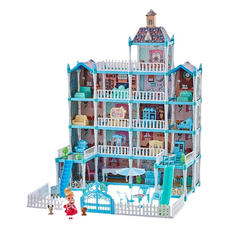 Amazon Home Home Новый кукла Детский кукла Дом Вилла Дом Девушки Принцесса подарочная коробка замок игрушки оптом