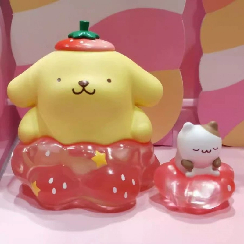 Фигурка в слепой коробке Sanrio (Kuromi и друзья), ручная работа, клубничная тематика