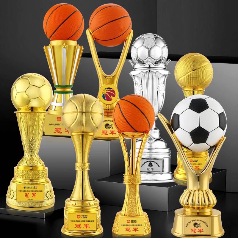 Super trofeo de baloncesto creativo campeón del torneo de fútbol Copa del Mundo recuerdos creativo trofeo