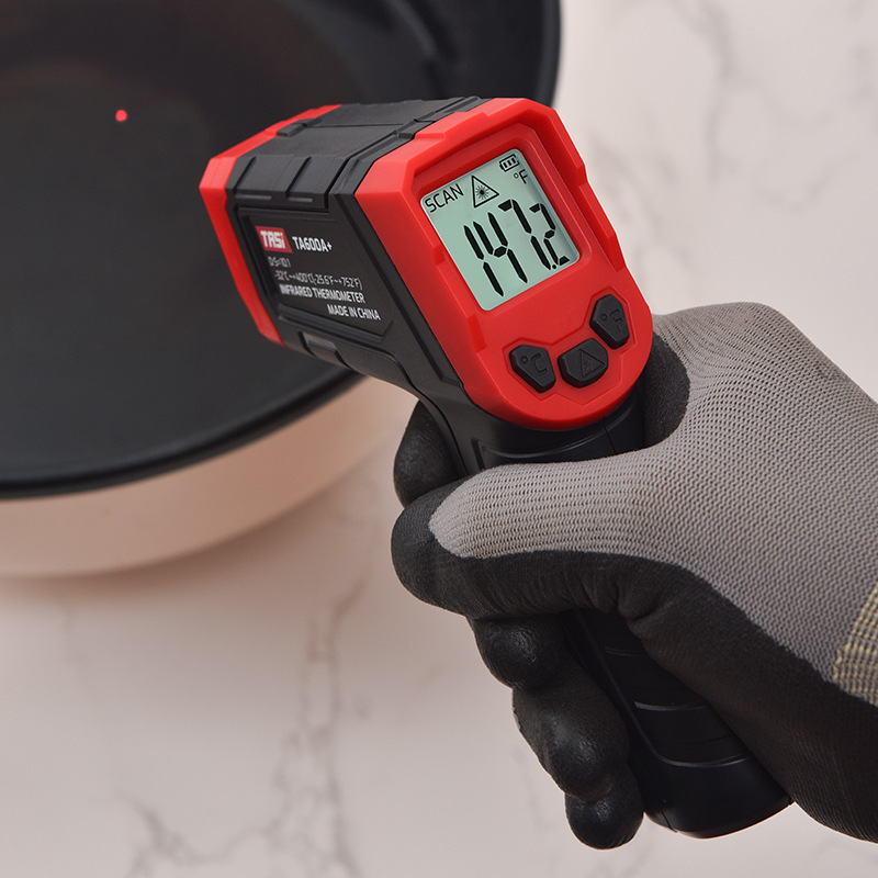 特安斯红外线测温仪TA600A+工业用油温测温厨房测水温温度计