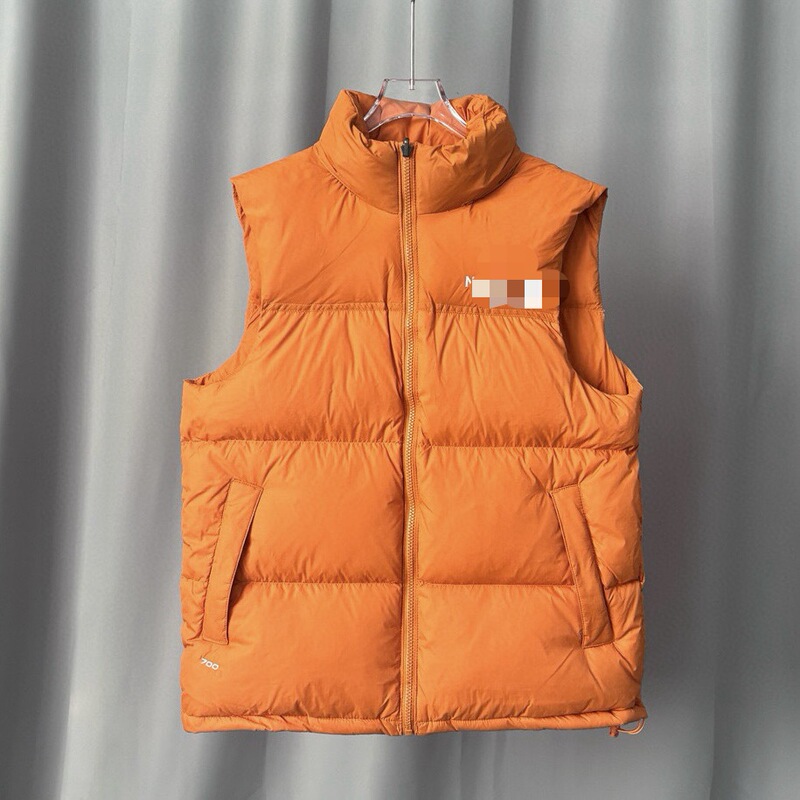 1996羽绒服马甲男女装同款刺绣外套防寒保暖立领背心韩版潮流|undefined