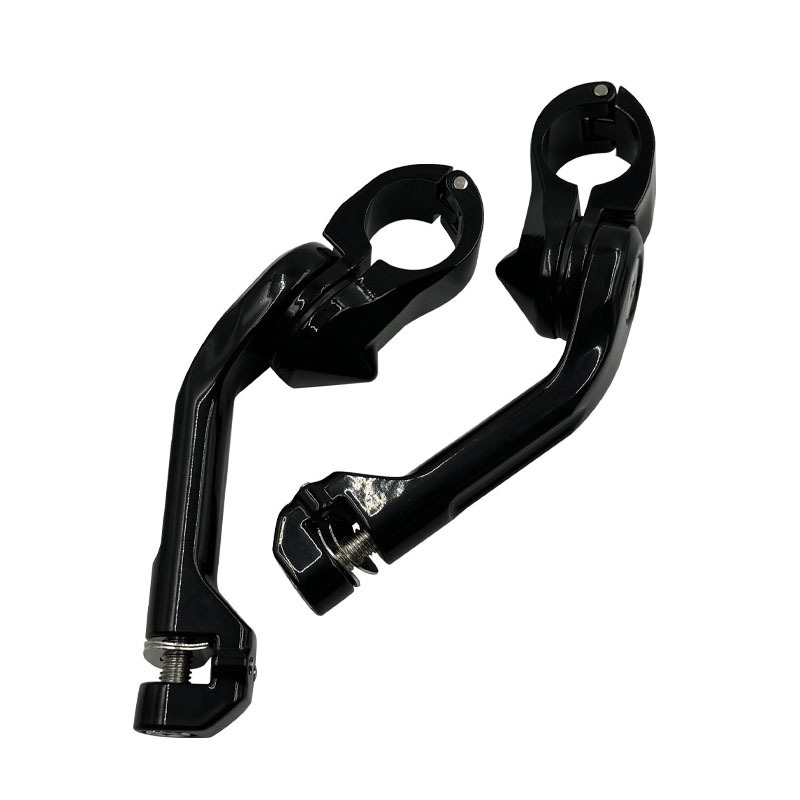 Suitable for Harley Street Glide Motorcycle Modified Footrest Bracket 7 Rubber Long Rod Foot Pedal Set for Riding