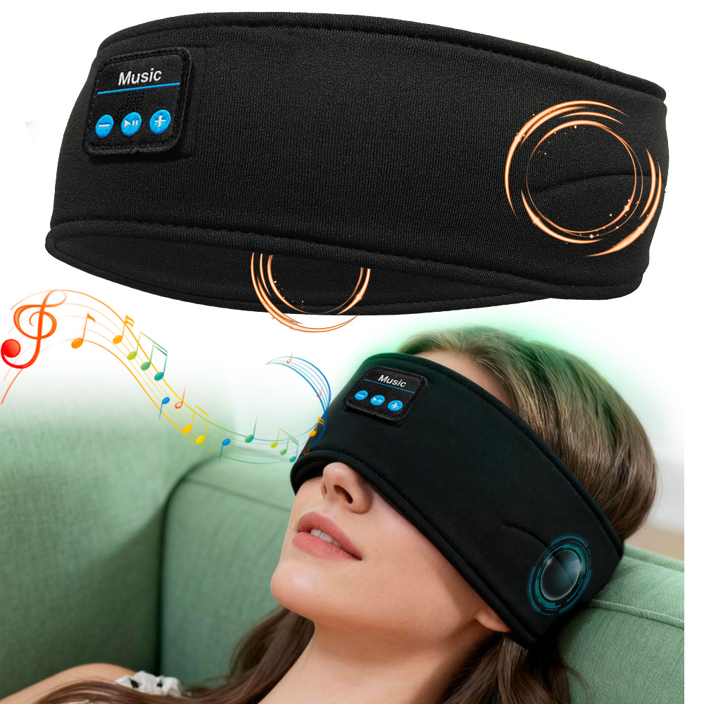 Sweat-Absorbing Ice Silk Sports Headband and Three-In-One Side-Sleeping Eye Mask Exclusively Available for Cross-Border Sales